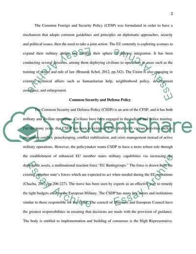 The European Union and the Member States