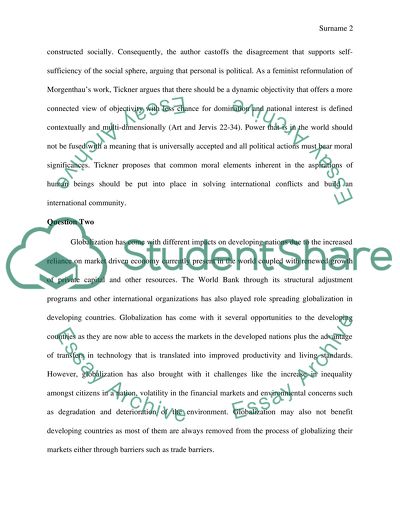 Six Principles by Morgenthau