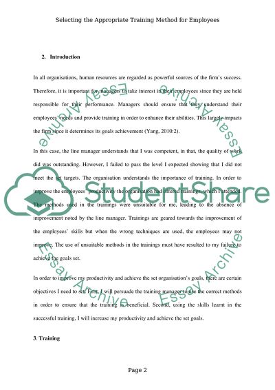 Selecting the Appropriate Training Method for Employees