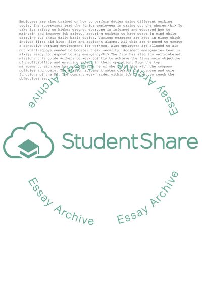 The Organization of Ks Company