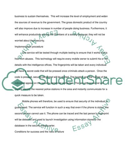 Policy Brief and Mobile Phones