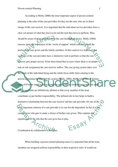 Person centred planning essay 08 image