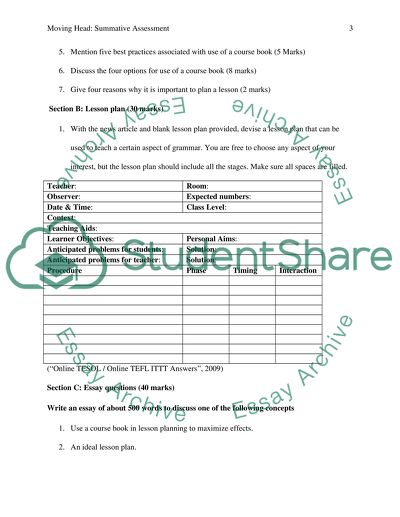 Summative Assessment In Education