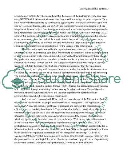 Interorganizational Systems