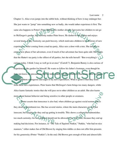 The Mythology of Childhood Innocence in Potters and Carrolls Stories