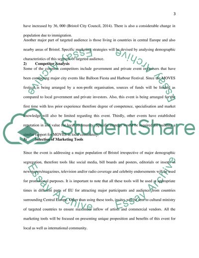 Attributes of Targeted Audience for MOVES Festival