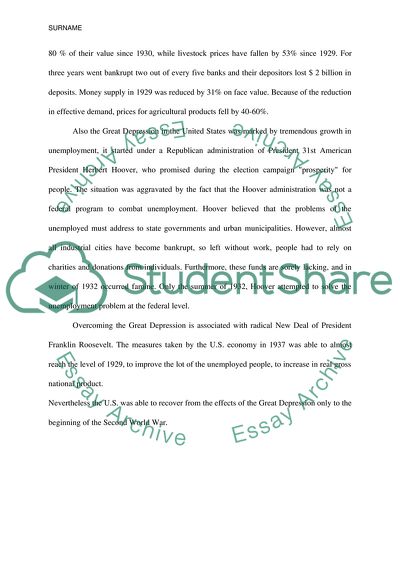 The Great Depression