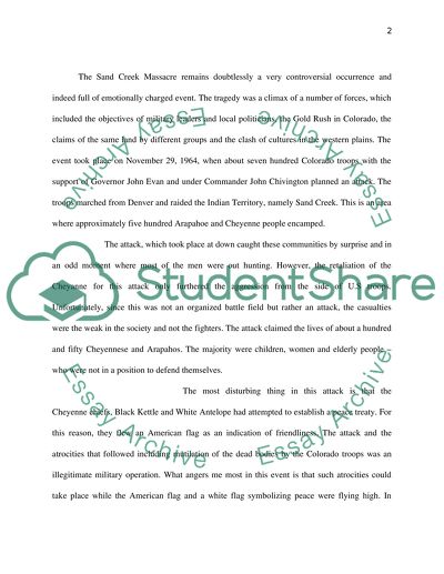 The Sand Creek Massacre