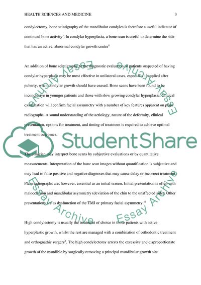 The Management of Condylar Hyperplasia