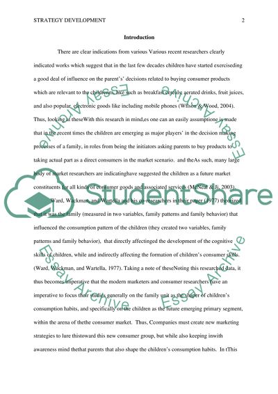 The Children Are Emerging as Major Players in the Decision Making Processes of a Family