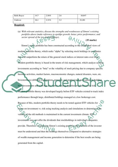 Securities Analysis and Portfolio Management