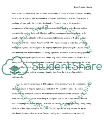 Post colonial period picture