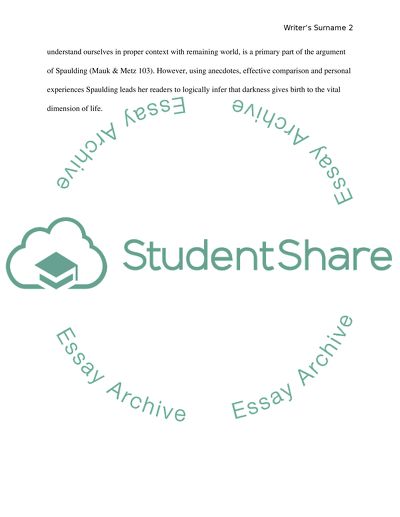 Rhetorical analysis Summary