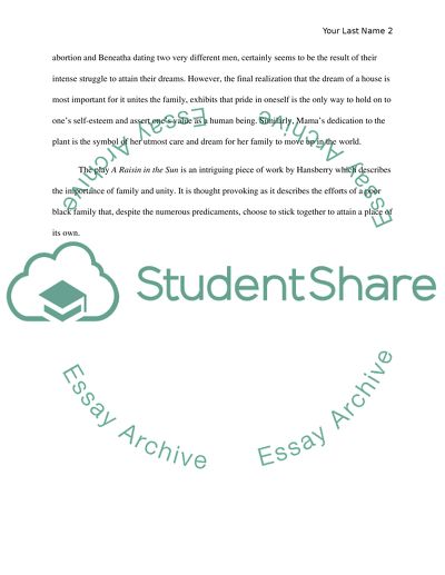 Dramatic Literature Analysis Paper