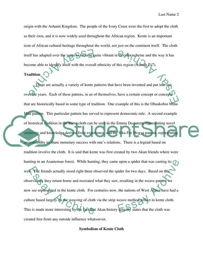 The Symbolism of Kente Cloth