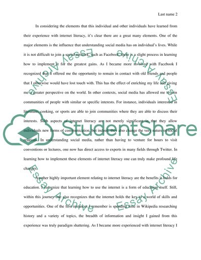 Internet Literacy