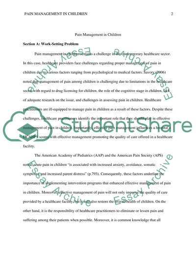 Problematic Factors in the Treatment of Children
