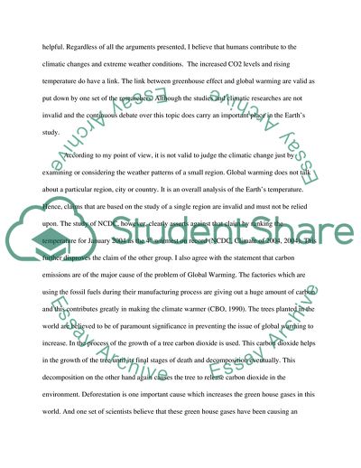 Global Warming: Causes, Effects and Recommendations