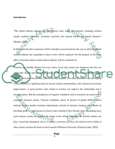 The Global Tourism Industry