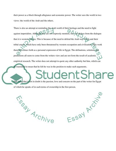 Solving Egypts Problems