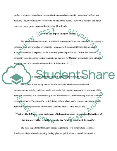 Current Situation in the Mexican Economy