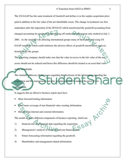 Accounting for Goodwill