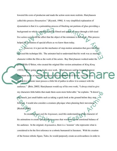 Stop Animation and the Comparison to Newer Techniques in CGI