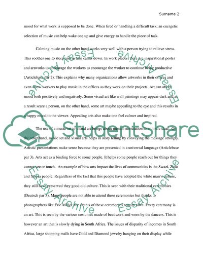 Role of Art in Our Everyday Lives