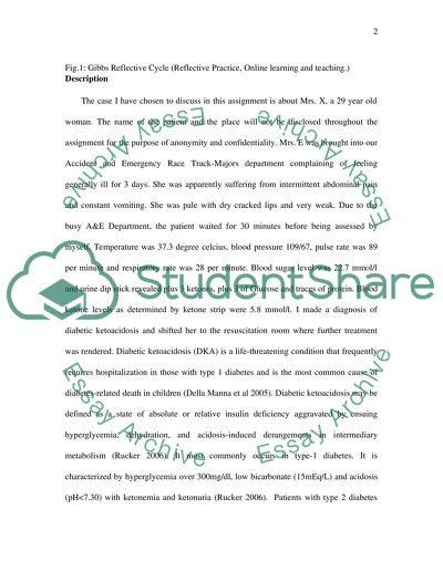 Reflective Practice: Diabetic Keto-acidosis