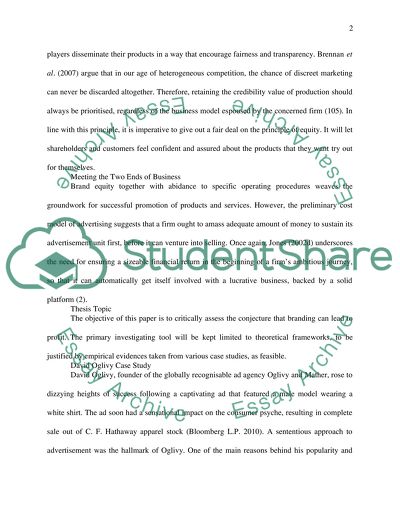 Tactical Opportunism in Advertising - Can Brand Invention Lead to Profit