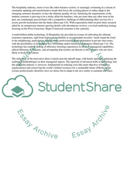 New Trends and the Future Challenges in Hospitality Industry