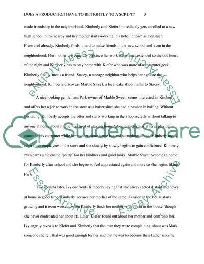 Does a Production have to be Tight to a Script