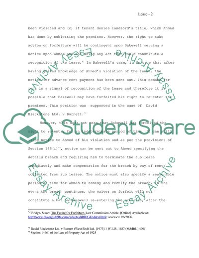 Repairs Act 1983 and Case Law