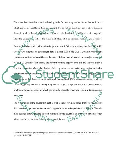 The Discussion on Austerity Measures