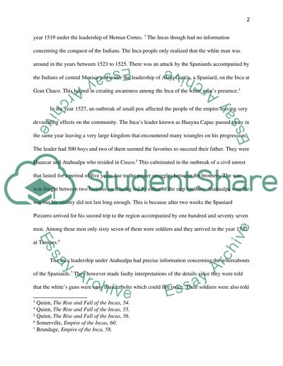 The Reasons for the Fall of the Inca Empire