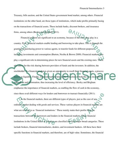 Contemporary Issues in Financial Services