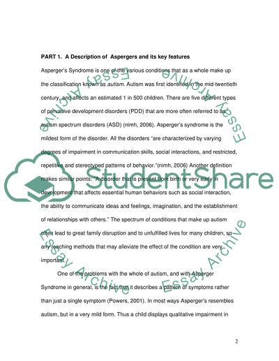 Meaning of Labels Aspergers Syndrome