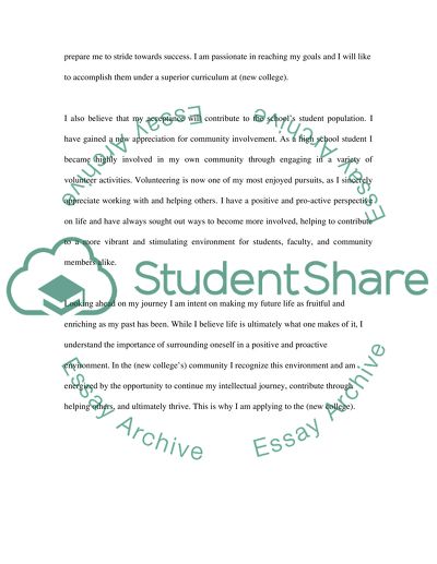 Undergraduate College Common Application for Transfering