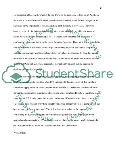 Critique an article / The changing needs in medicine