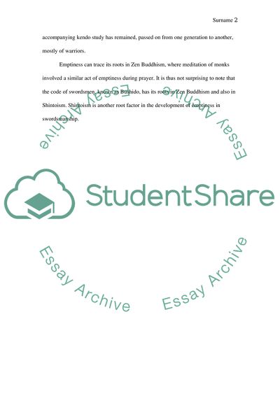 Discuss the importance of Emptiness in swordsmanship