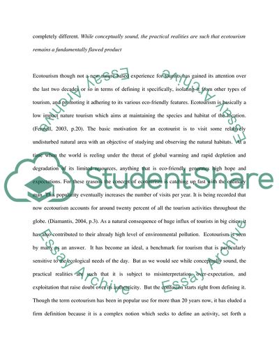 Why Ecotourism Remains a Fundamentally Flawed Product