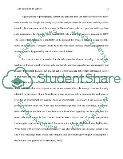 Sex Education and Why It Should Be Increased in Schools