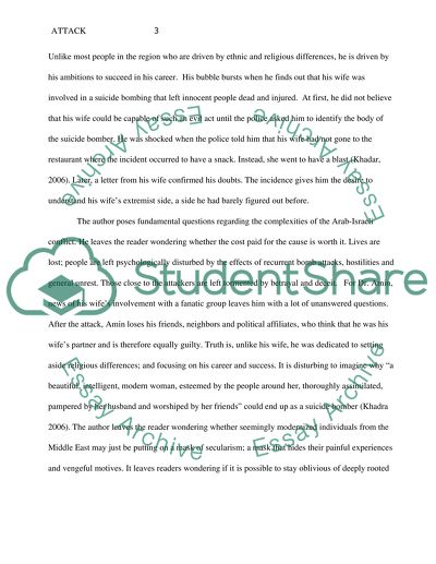 The Attack by Yasmina Khadra