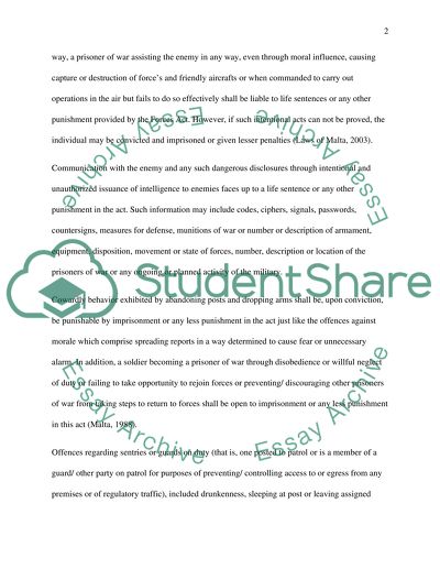 Military Service in Malta