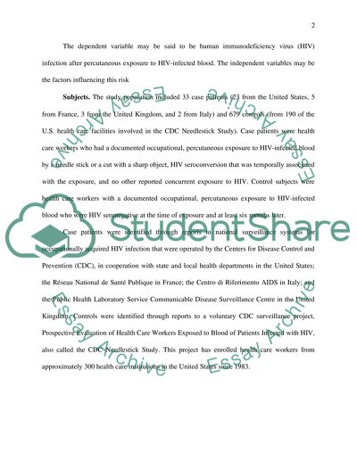 Evidence Based Research Article