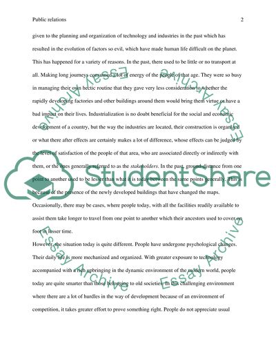 Development And Establishment Of Public Relations