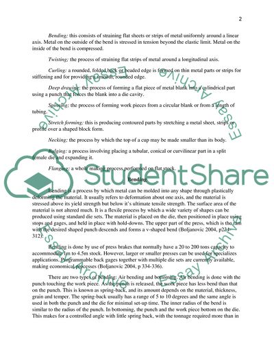 Modern Sheet-metal Forming Processes Used in the Automotive Industry