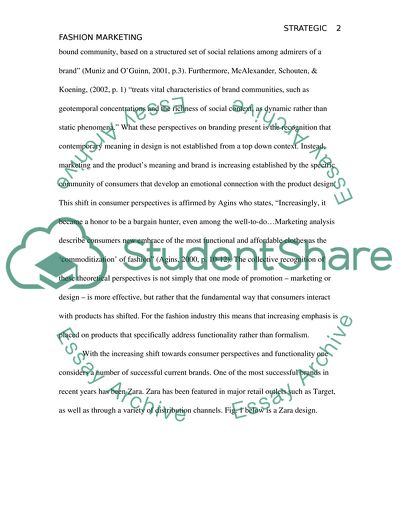 Strategic Fashion Marketing