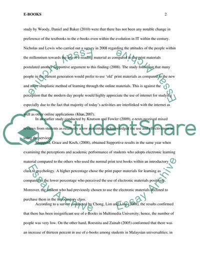 Use of E-Books among University Statistics Students in Libya