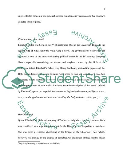 The Legacy of Queen Elizabeth I